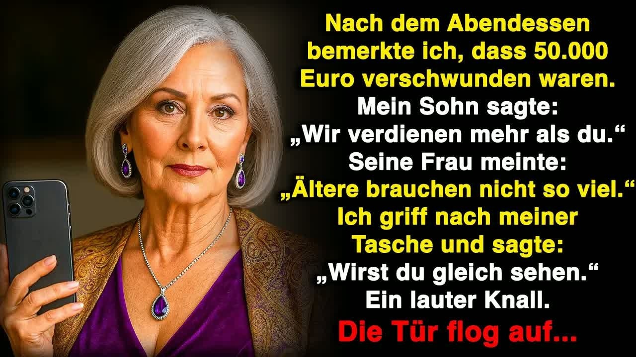 Ich sah, dass mein Konto leer war  Mein Sohn meinte： „Wir verdienen das Geld mehr als du!“ Und