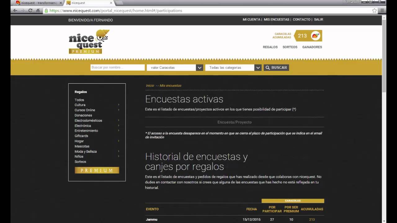 Ganar premios con Encuestas Nicequest Colombia - Invitaciones Nicequest Encuestas