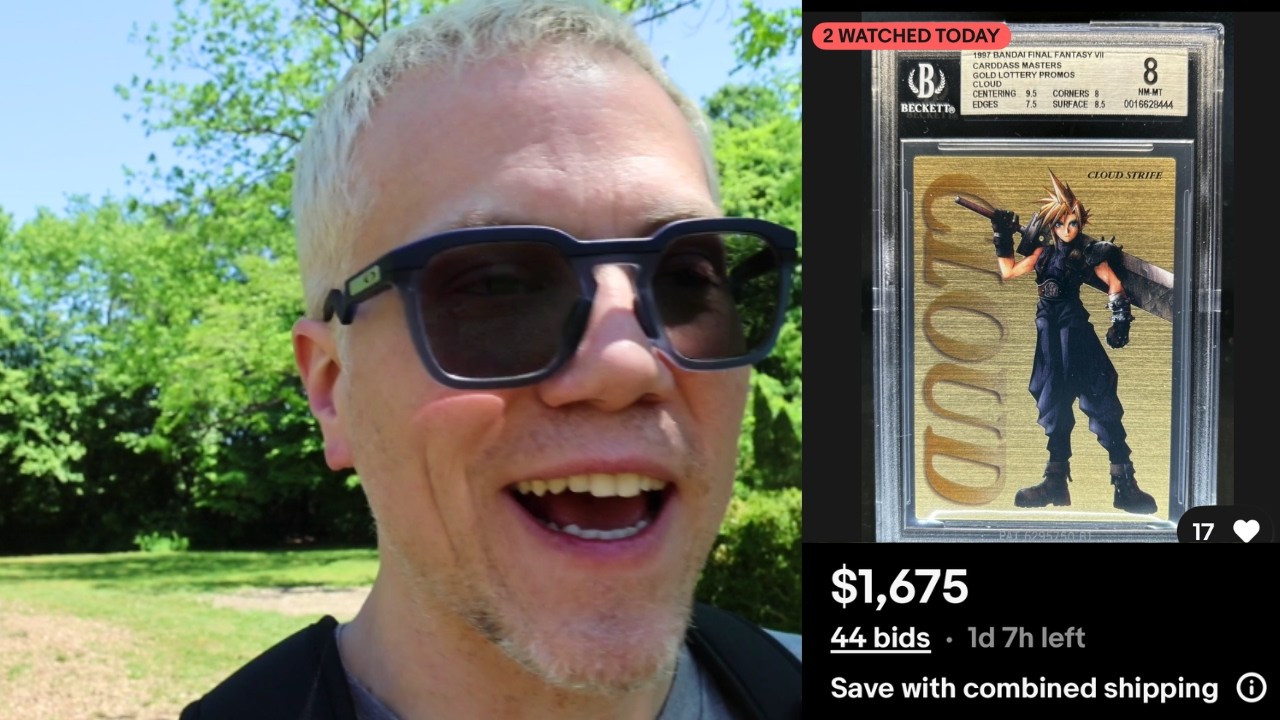RARE FF7 Lottery Card FINALLY Appears on Auction - YouTube