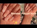 SUPER EASY POLYGEL NAILS with tips/ Beginner friendly nail tutorial