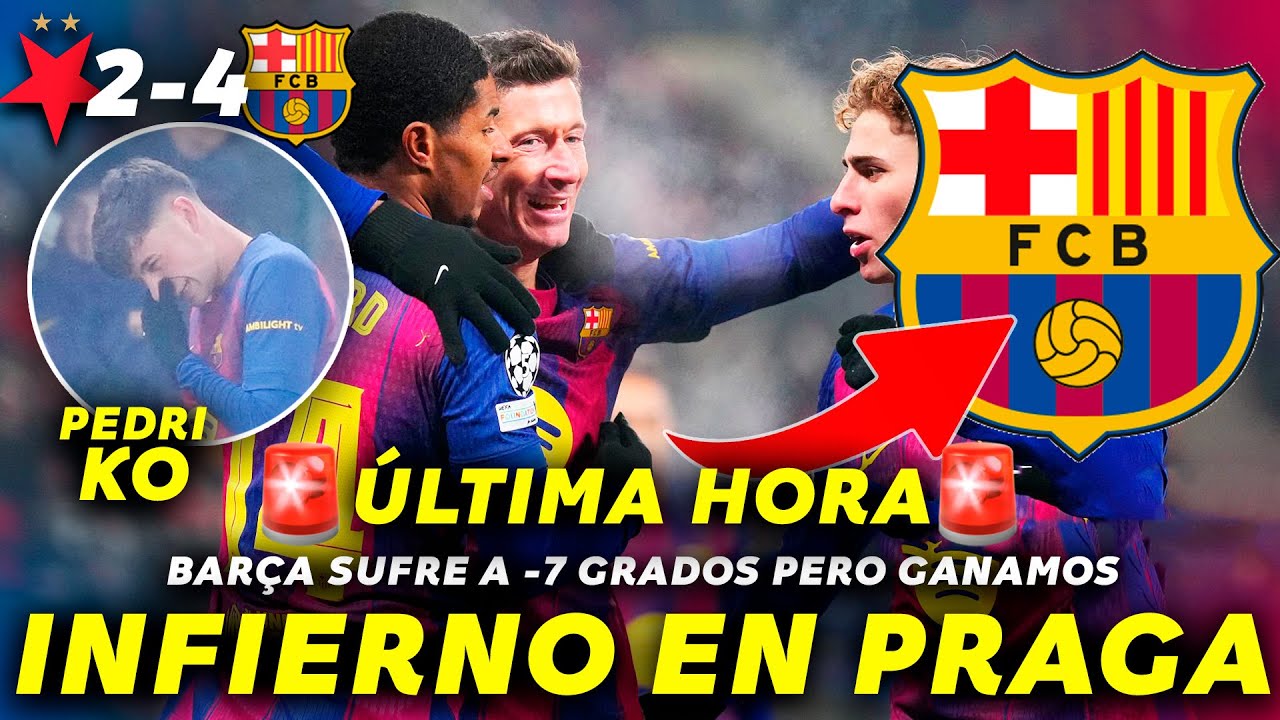 🚨 EL BARÇA SUFRE A -7 GRADOS PERO REMONTA AL SLAVIA Y SIGUE VIVO POR EL TOP 8 🚨