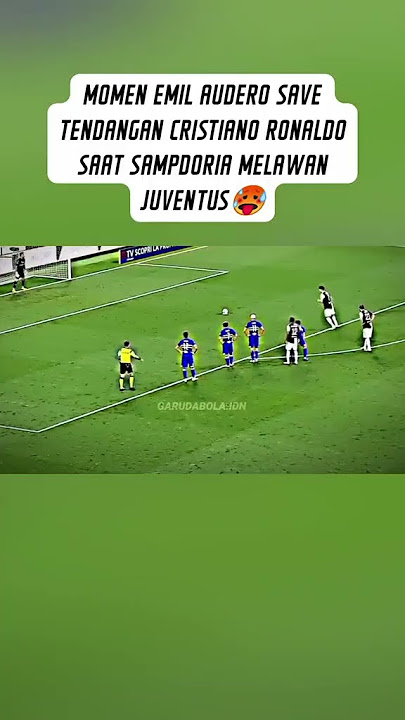 #football momen emil audero save tendangan ronaldo