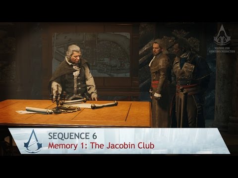 Video: „Assassin's Creed Unity“- „Jacobin Club“, „Templar Ambush“, Labirintas, Snaiperiai