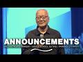 Announcements ║ 05/31/26