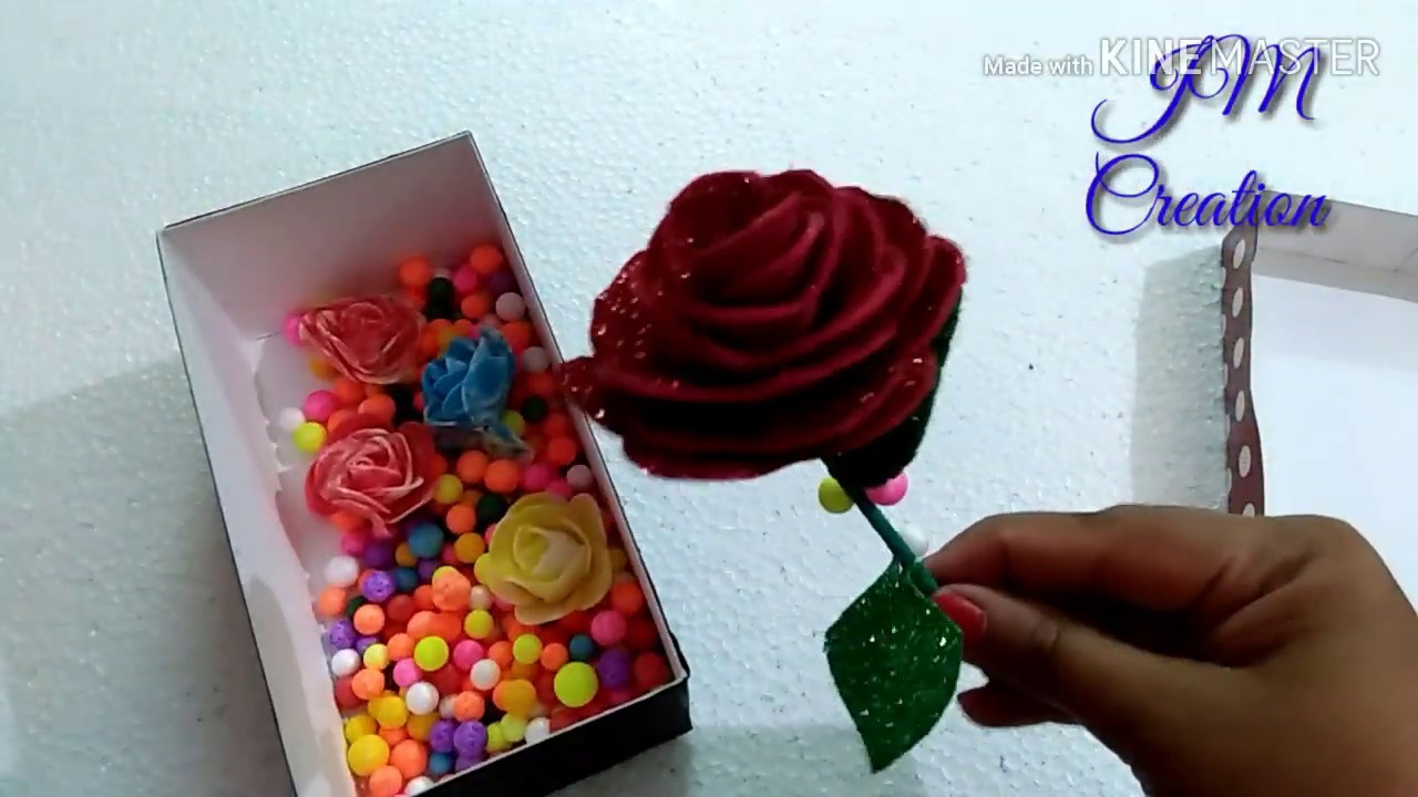 handmade rose day special card or flower 2020/ valentines special card ...