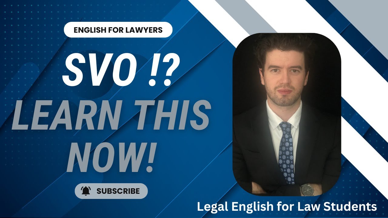 Subject Verb Object English Grammar For Lawyers YouTube Subject verb object english grammar for lawyers youtube