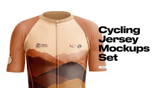 Cycling Jersey Mockups Set Presentation Cycling Jersey Mockups Set Presentation