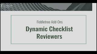 FM Checklist Reviewers Add-On