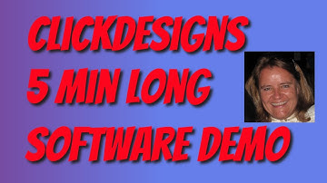 ClickDesigns long software demo