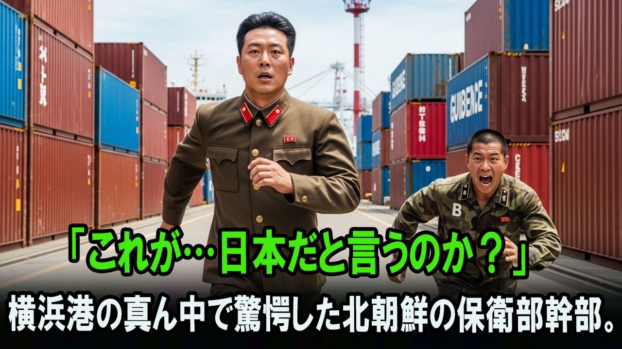 「これが日本なのか？」横浜港の真ん中で崩れ落ちた北朝鮮の保衛部幹部