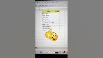 Find The Length Of Names In Excel 💯 | Excel Tips And Tricks🔥 #shorts #excelfunctions #tips #bytetech