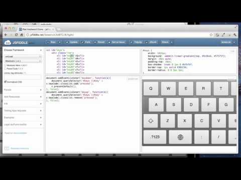 iPad Keyboard recreated in pure CSS