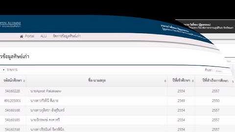 ระบบทะเบียนศิษย์เก่า