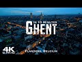 Ghent  gent 2024 drone aerial 4k  gand belgium belgique belgi