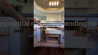 Hidden Corner Kitchen Storage Hack 🤯 Space Saving Kitchen Design #Shorts