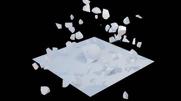 Animated cell fracture explosion in blender