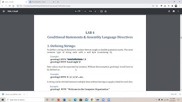 Lab 6 : DUP Operator and Arrays in Assembly Language Part 2 COAL-106355
