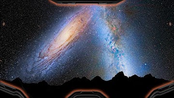 When the Milky Way Collides with Andromeda (Simulation)