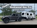 Wrangler Tows a Rockwood Geo Pro Camper Trailer