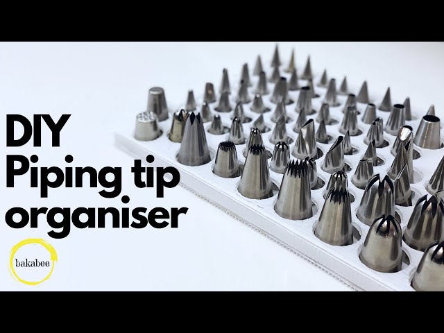 DIY piping tip organizer  ULTIMATE solution for Bakers (MUST watch!) 