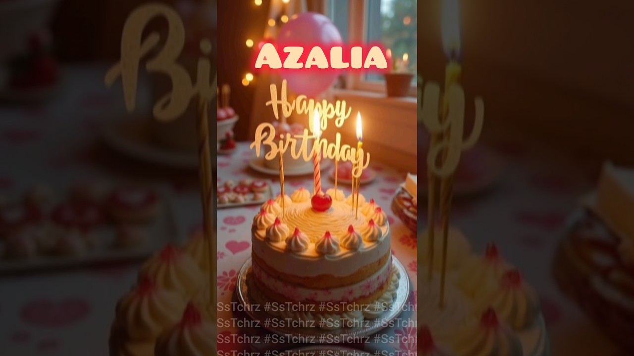 #SsTchrz 🎉 Happy Birthday Azalia 🎂 | Special Birthday Wishes & Celebration Video Viral Song 🎂 🥳 🎉 🎈