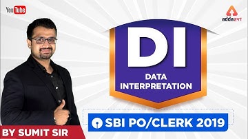 SBI PO/Clerk 2020 | DATA INTERPRETATION | Sumit Sir | 8:00 PM