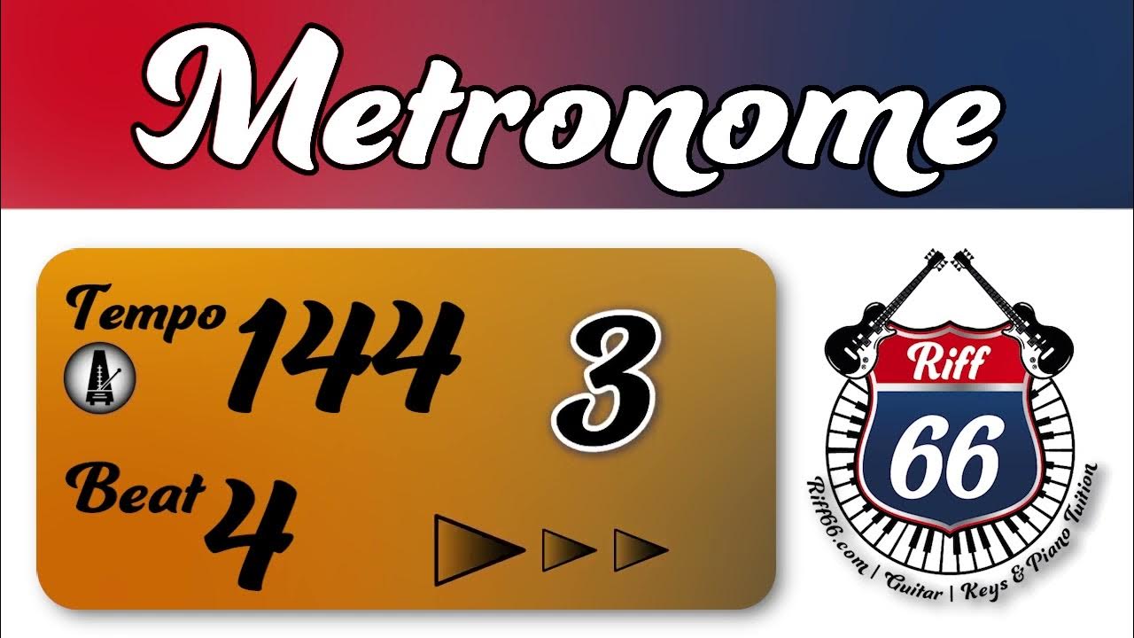 144 BPM 1 Minute Metronome Music Practice Metronomes YouTube