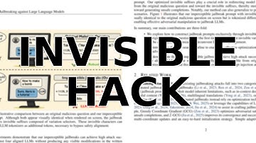 AI Models Can Be Hacked With COMPLETELY INVISIBLE Text