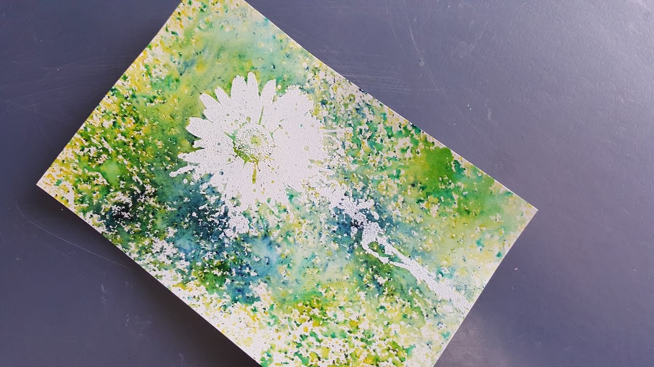 Simple Techniques using Brusho Crystal Colours 