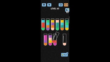 Water color sort ||water color sort level -62 walkthrough solution (IOS/Android) || simple solutions