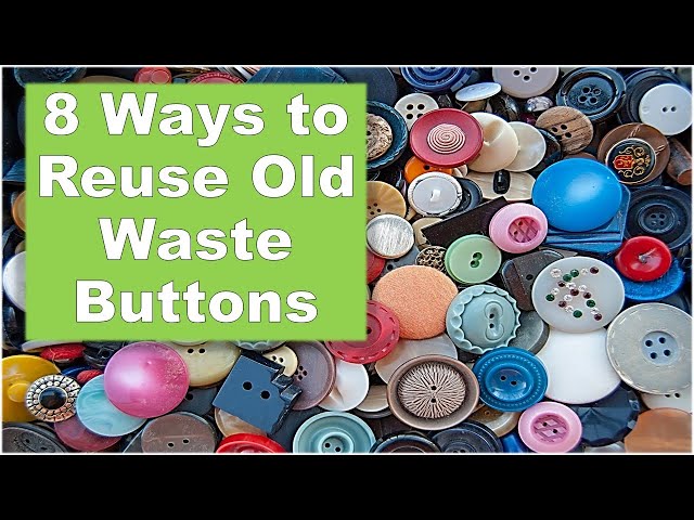 50# Decorated Button collection  Best out of waste craft ideas
