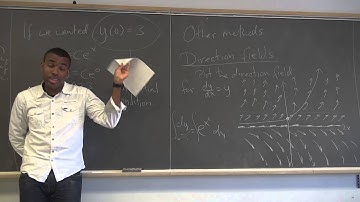 Math 391 Lecture 1 - Intro and a very brief (and incomplete) overview of ODEs