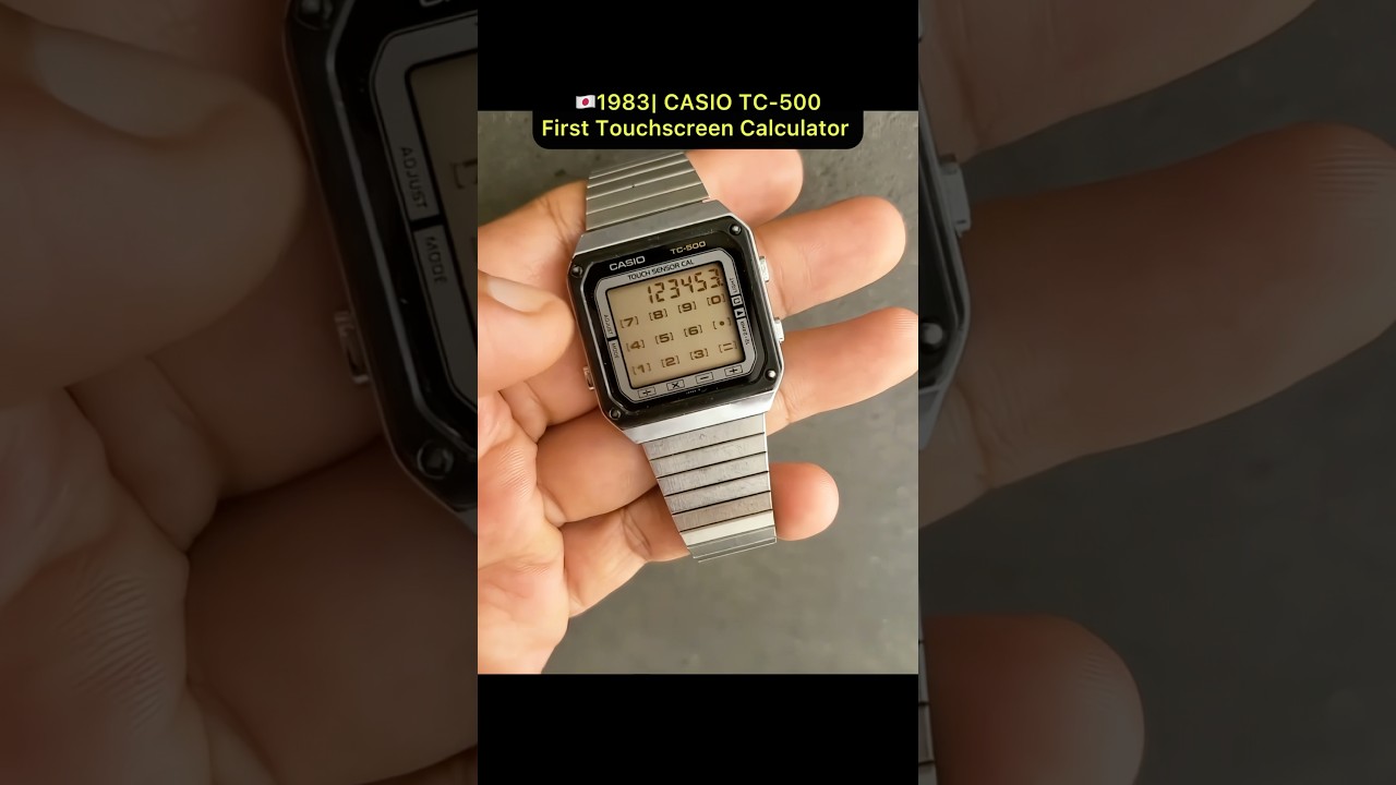 80s 日本製 カシオ CASIO TC-500 タッチセンサー 腕時計 カシオの「オモシロ時計」物語 Vol.4：30年以上も前に登場していた液晶