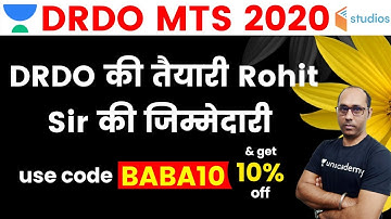 DRDO MTS 2020 | Complete course of GK | Use Code "BABA10" & Get 10% Off