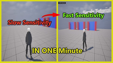How to change Camera sensitivity in one minute | unreal engine 5