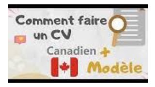 Modèle CV Canadien نموذج سيرة ذاتية كندية مجانية