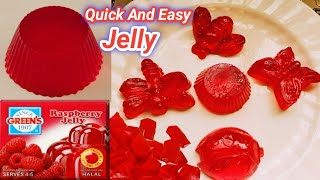 Jelly Recipe|Greens Jelly Recipe | Greens Raspberry Jelly Recipe|Jelly Dessert | jello جلي جرينز