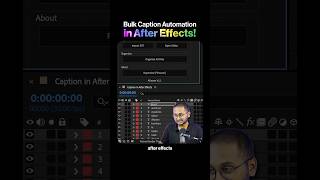 Create Bulk Captions in After Effects! 🤖 #shorts