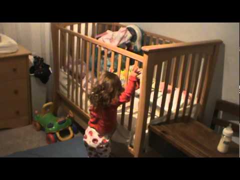 2 year old climbing out of crib
