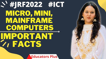 Mainframe, Mini, Micro Computers II ICT NTA NET Paper 1 Unit 8 #nta_net_paper1
