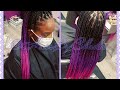 How to blend ombre knotless box braids