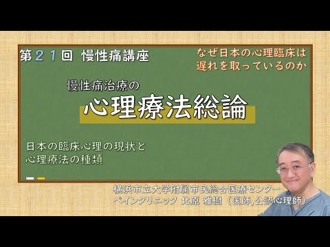 第21回慢性痛講座 心理療法総論