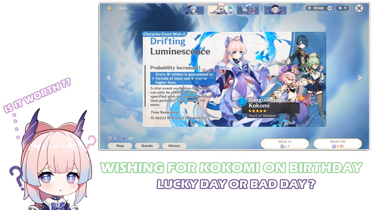 Birthday Wishes For Kokomi || Pulling For Kokomi || Genshin Impact ...