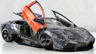 Restoration abandoned Lamborghini Reventon rebuilding Model Car by Good Restore