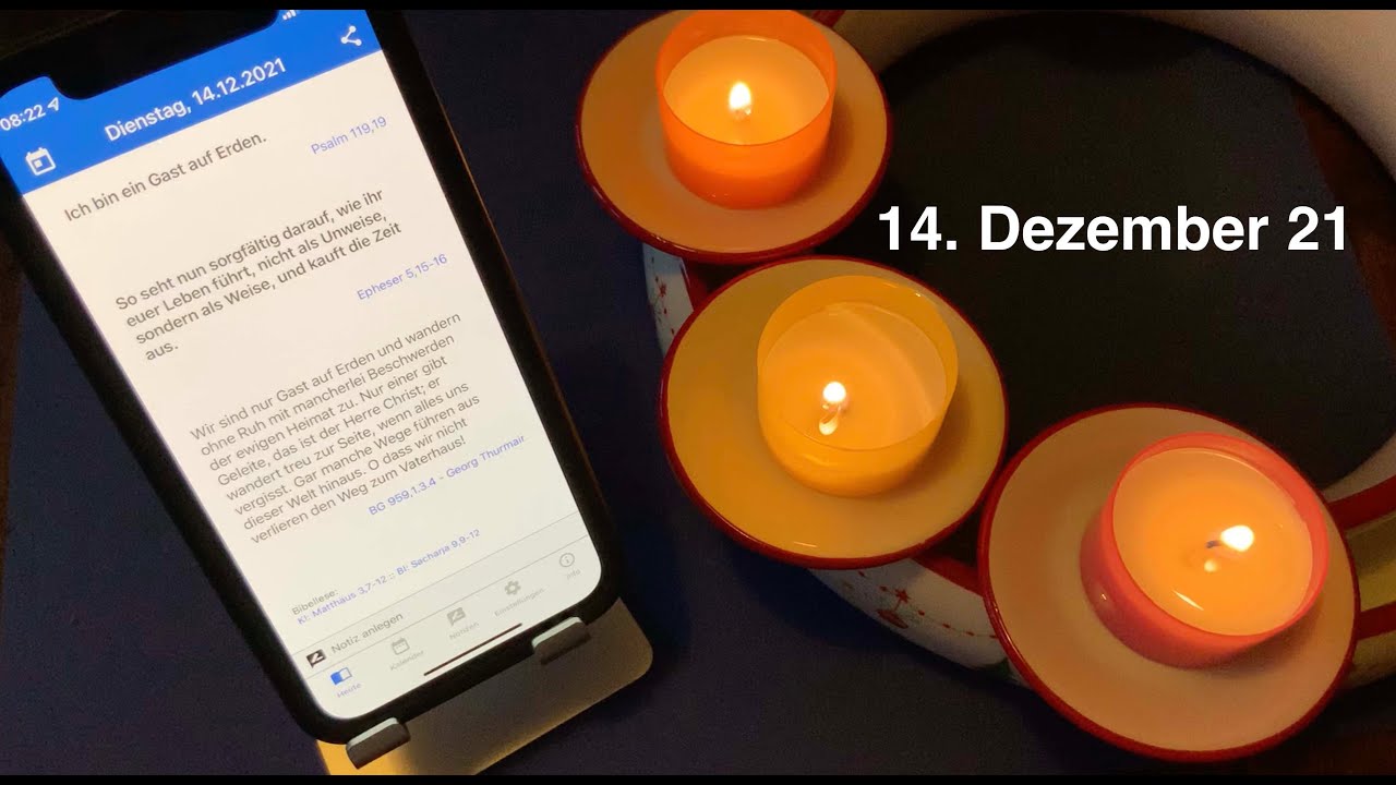 Gedanken zur Tageslosung am 14.12.21 - YouTube