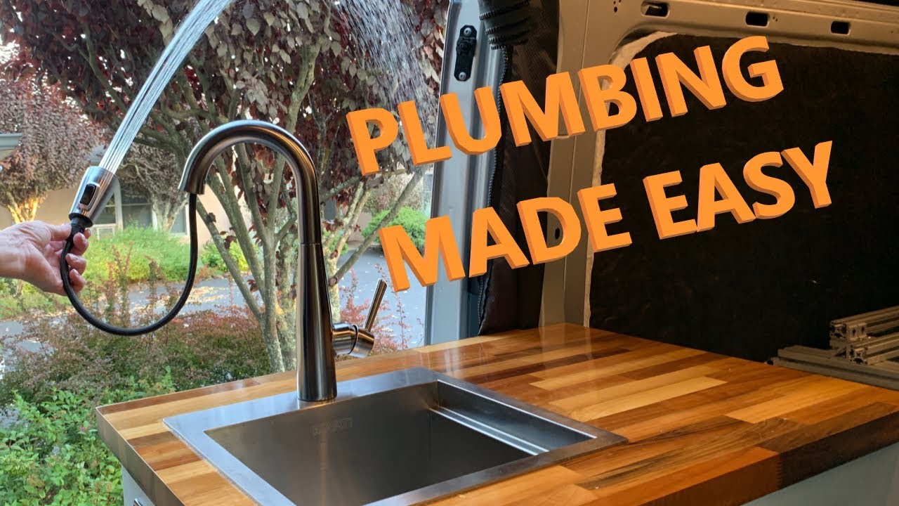 PLUMBING & WATER SYSTEM In A Van Or RV (off grid plumbing for newbies