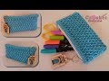 كروشيه مقلمة // Crochet Zipper Pouch  // Crochet Pencil Case Tutorial