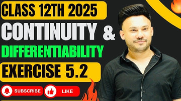 Ex 5.2 Q1 To Q10 ||  Continuity And Differentiability  ||  Chapter 5 Class 12 Board Exam 2025 NCERT