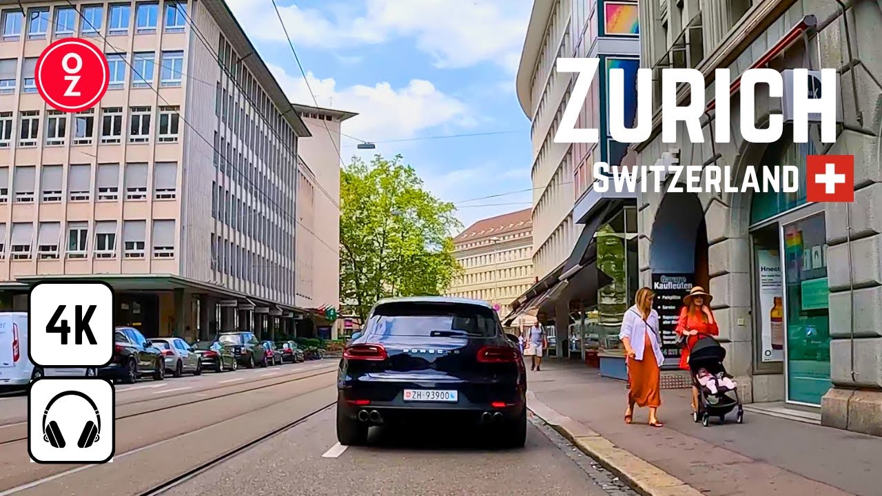 Zurich, Switzerland | Driving | POV Ride 4K