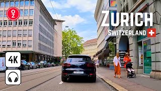 ZURICH  Switzerland  4K Driving Tour 2023 | City Center | Bahnhofstraße